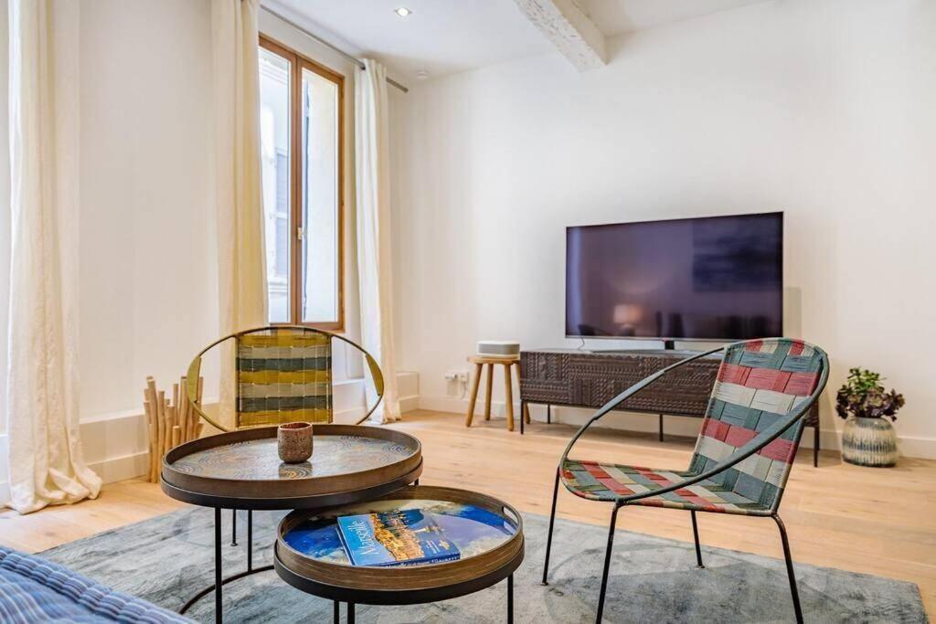 Appartement 5*, Climatise, Avec Terrasse Au Quartier Le Panier Marsilya Dış mekan fotoğraf