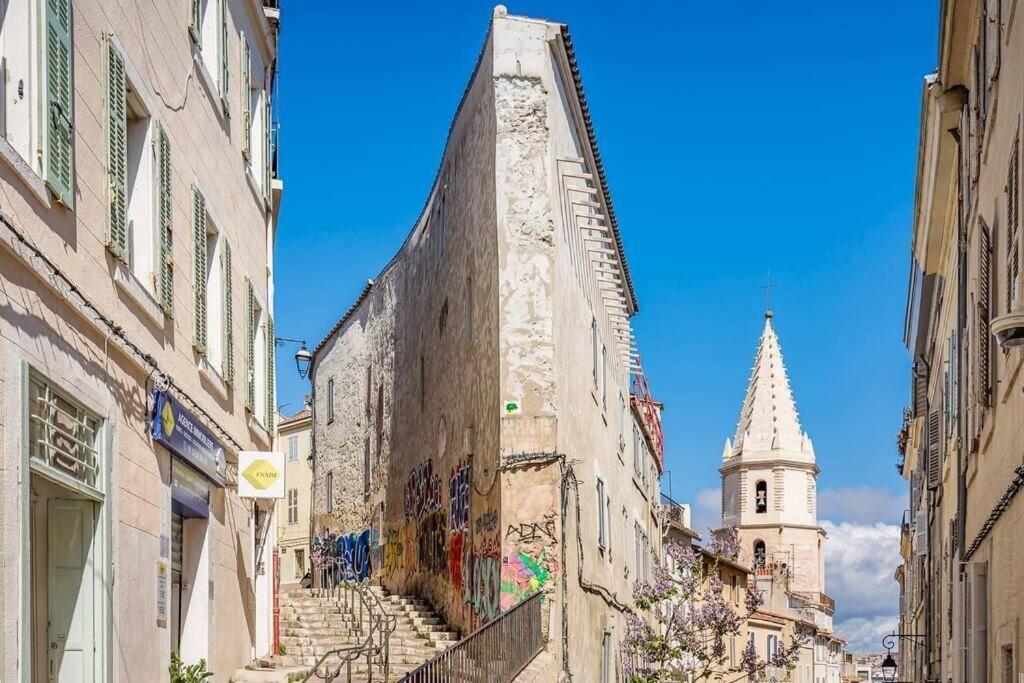 Appartement 5*, Climatise, Avec Terrasse Au Quartier Le Panier Marsilya Dış mekan fotoğraf